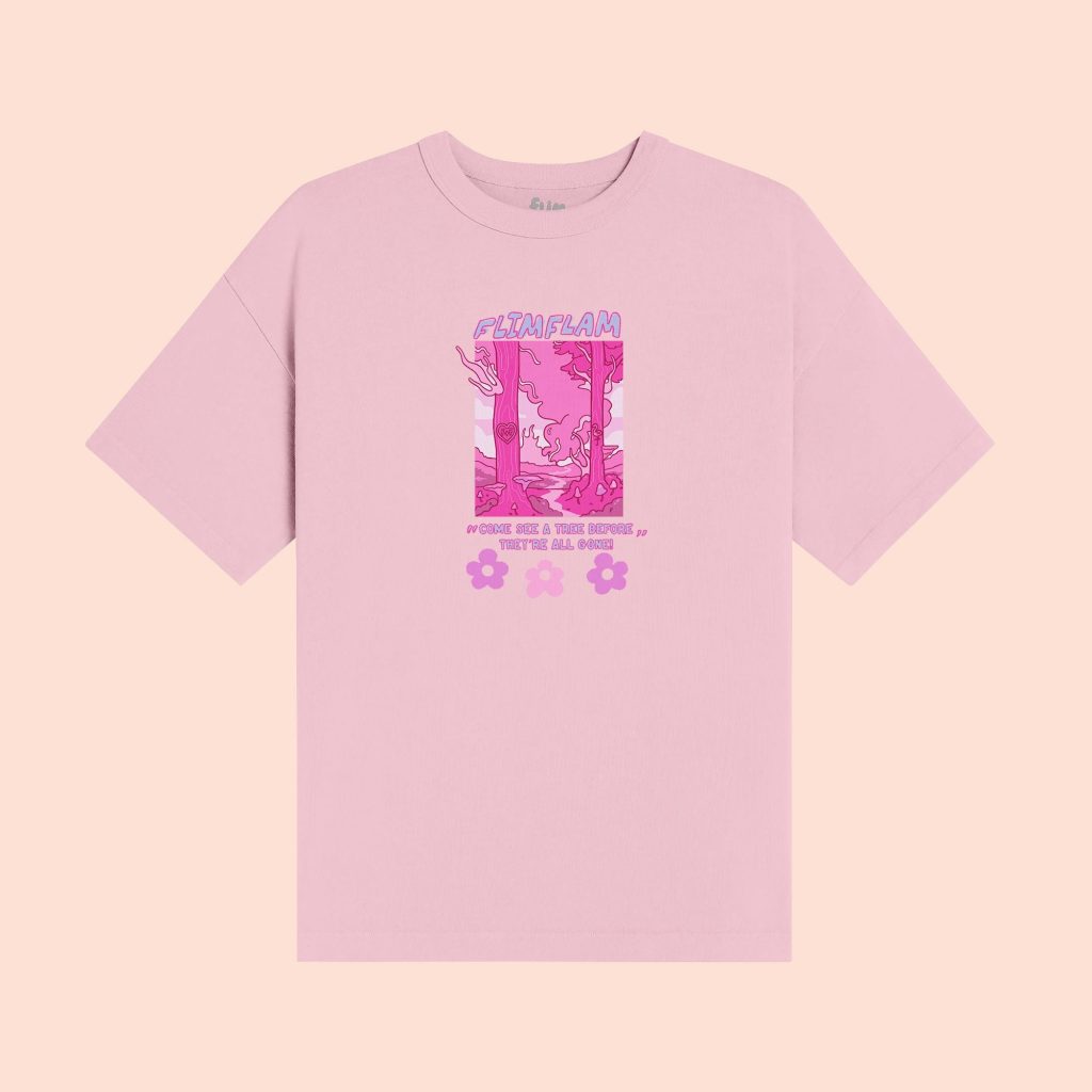 COMESEELIGHTPINKTEE - Flim Flam Merchandise