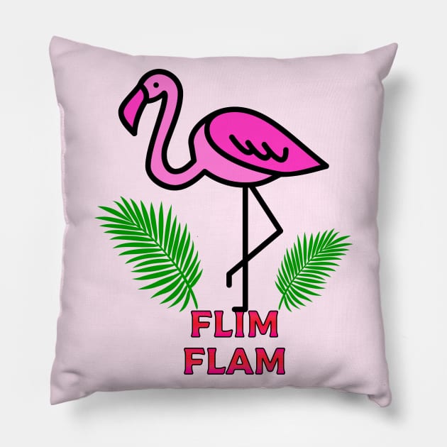 Best Selling Flim Flam Throw Pillow - Flim Flam Merchandise