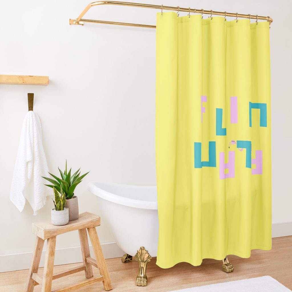 Flim Flam Flamingo Best Selling Shower Curtain - Flim Flam Merchandise